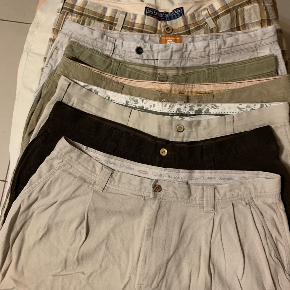 Lot of 8 Tommy Bahama shorts casuals size 38